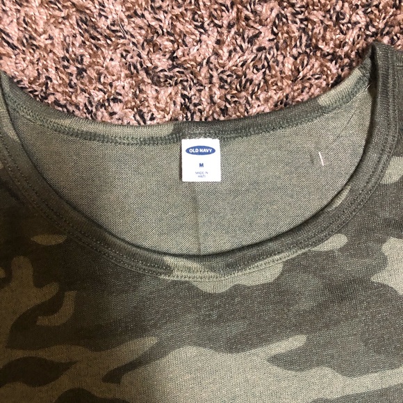 Old Navy ARMY PRINT LONG SLEEVE TUNIC. NWOT - Picture 5 of 6